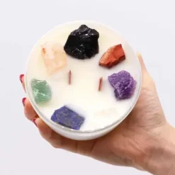 Kristallikynttilä Seven Chakra