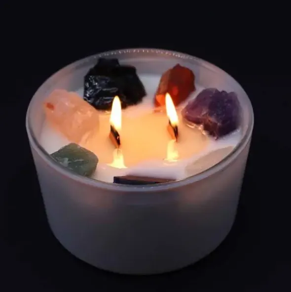 Kristallikynttilä Seven Chakra
