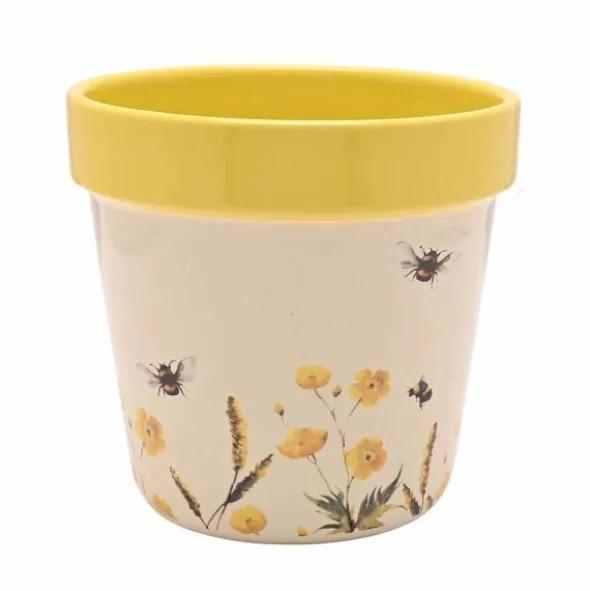 Kukkaruukku Bees keltainen, eri kokoja