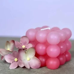 Kuplakynttilä 6 cm vaaleanpunainen liukuväri