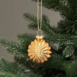 Kuusenkoriste Lasitähti 6 cm kupari