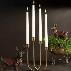Kynttelikkö kullanruskea 24,5 cm