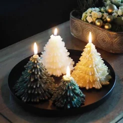 Kynttilä kuusi vihreä 9 cm