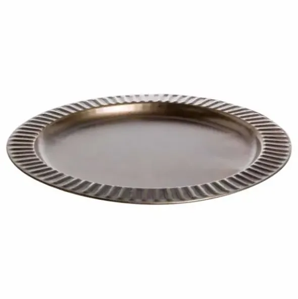 Kynttilänalunen antiikkipronssi 27 cm