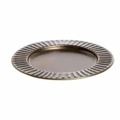 Kynttilänalunen antiikkipronssi 20 cm