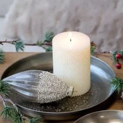 Kynttilänalunen antiikkipronssi 21 cm