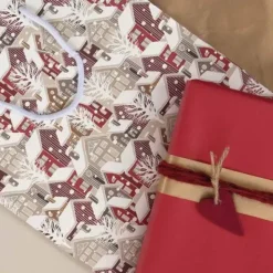 Lahjakassi Joulutalot 42 cm