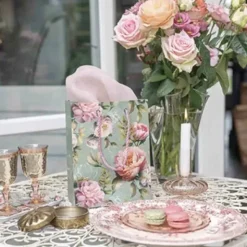 Lahjakassi Vintage Pionit 22,5 cm