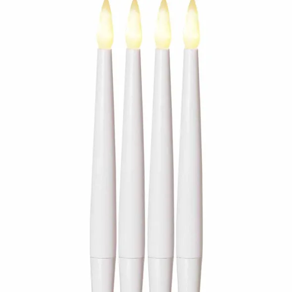 LED-antiikkikynttilä 15 cm 4 kpl
