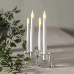 LED-antiikkikynttilä 15 cm 4 kpl