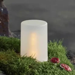 LED-kynttilä huurrettu ulkokäyttöön