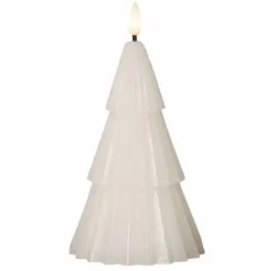 LED-kynttilä Joulukuusi valkoinen 18 cm