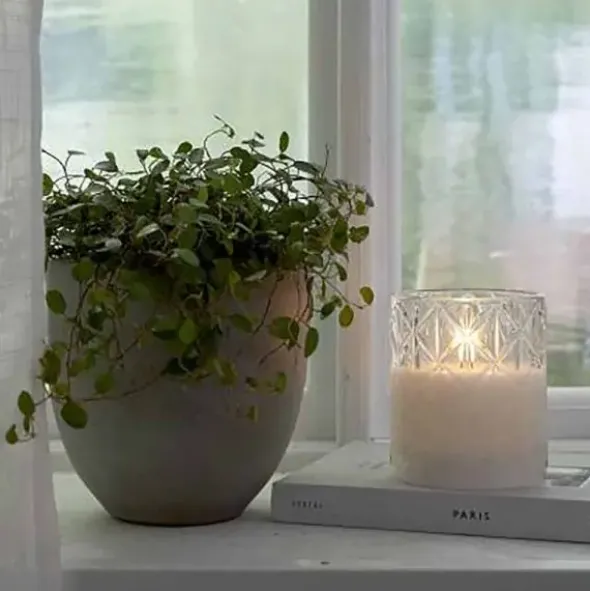 LED-kynttilä lasiastiassa kirkas 10 cm