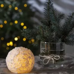 LED-kynttilä Lumipallo