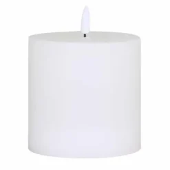 LED-kynttilä valkoinen paksu, eri kokoja