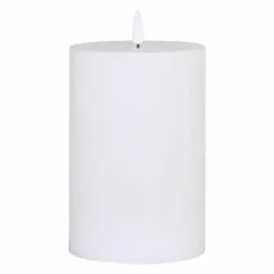 LED-kynttilä valkoinen paksu, eri kokoja