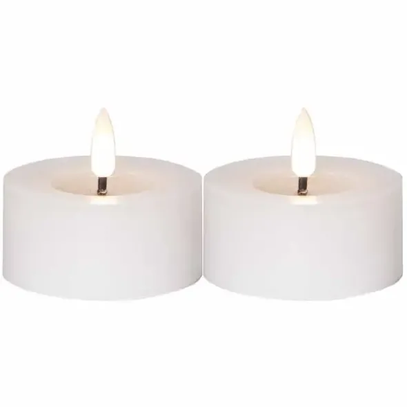 LED-tuikku iso valkoinen 2 kpl