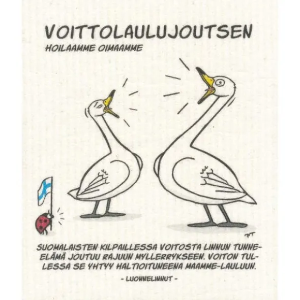 Luonnelinnut tiskirätti Voittolaulujoutsen