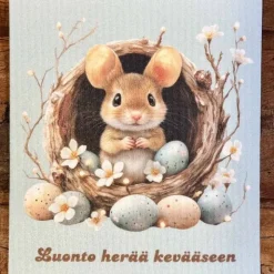 Luonto herää kevääseen tiskirätti