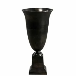 Metallivaasi mustanruskea 60 cm