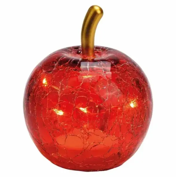 Omenakoriste led-valolla punainen, eri kokoja