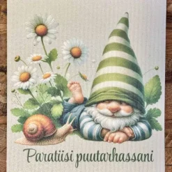 Paratiisi puutarhassani tiskirätti