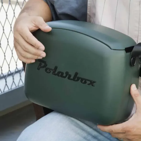 Polarbox kylmälaukku 6L + eväsrasiat Metsänvihreä