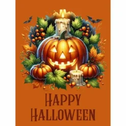 Postikortti Halloween-kurpitsa