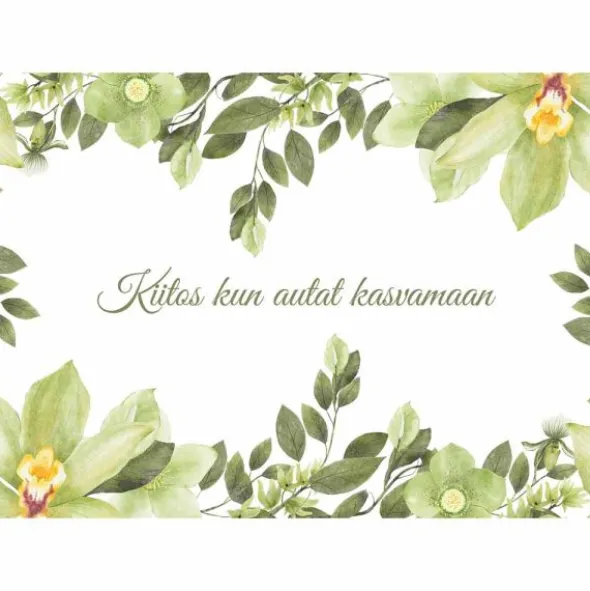 Postikortti Kiitos kun autat kasvamaan