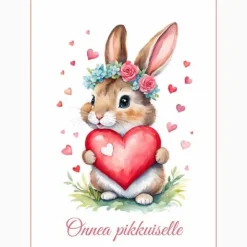Postikortti Onnea pikkuiselle puputyttö
