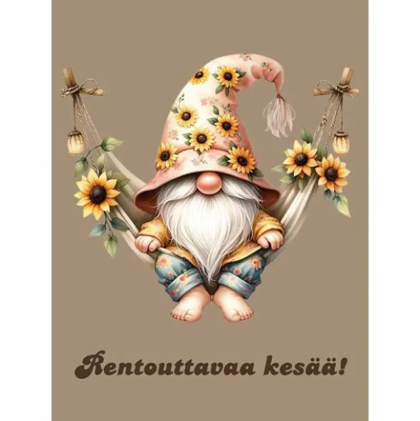Postikortti Rentouttavaa kesää!