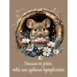 Postikortti Saat sydämen hymyilemään