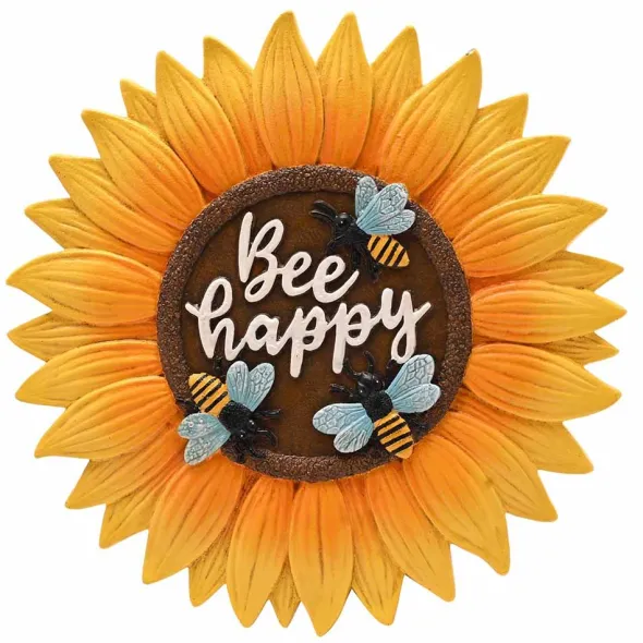 Puutarhakoriste Auringonkukkakivi Bee happy 25 cm