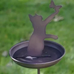 Puutarhakoriste kissa lintualtaassa100 cm