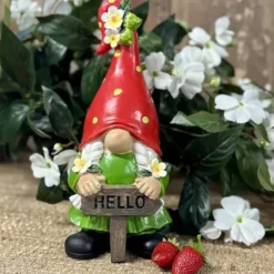 Puutarhakoriste Mansikkatonttu Hello 28 cm