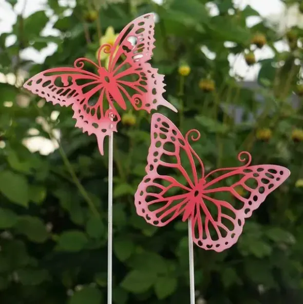 Puutarhakoriste perhonen pinkki 75 cm