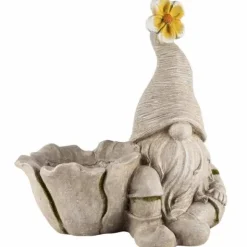 Puutarhatonttu ja ruukku 31 cm