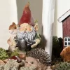 Puutarhatonttukoriste tikussa punainen