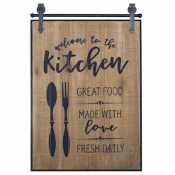 Puutaulu Welcome to the Kitchen