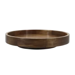 Pyörivä tarjoilualunen mangopuuta 27,5 cm
