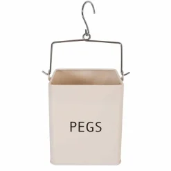 Pyykkipoikapurkki Pegs beige