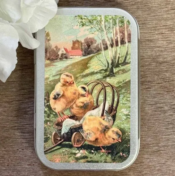 Raparperipastillit Tiput kärryssä