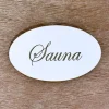 Sauna-kyltti ovaali – useita värejä