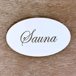 Sauna-kyltti ovaali – useita värejä