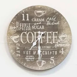 Seinäkello 34 cm Coffee