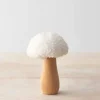 Sherpa sienikoriste 10 cm valkoinen