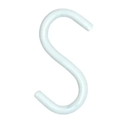 S-koukku 7,5 cm valkoinen