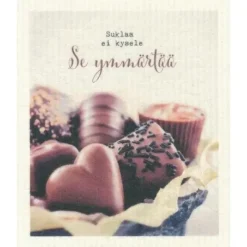 Suklaa ymmärtää tiskirätti