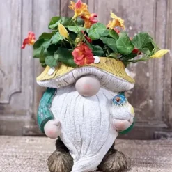 Tonttu ja lintu ruukku 23 cm