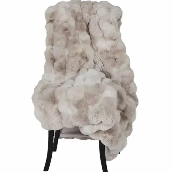 Torkkupeitto Luxus Misty hiekka 140×220 cm